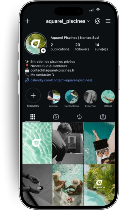 Compte Instagram Aquarel Piscines